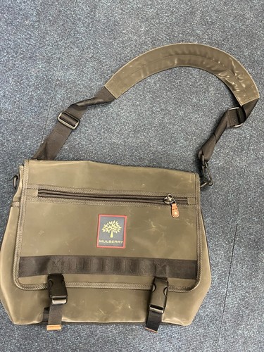 Mulberry grey fabric messenger - mulberry,