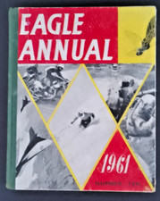 1961 Vintage EAGLE Annual No 10 Boys Adventure Hardback Book - Good Condition