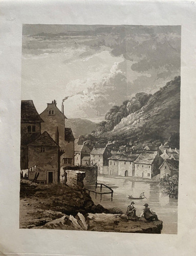 1824 antique print view - antique, at
