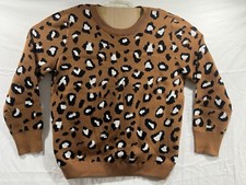 Ladies Apricot Brown Patterned