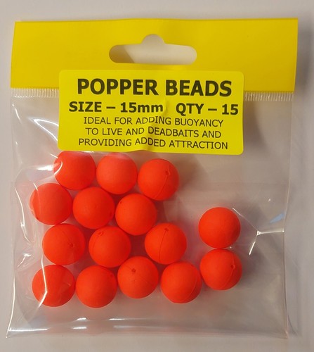 15mm cjt popper - 15, beads