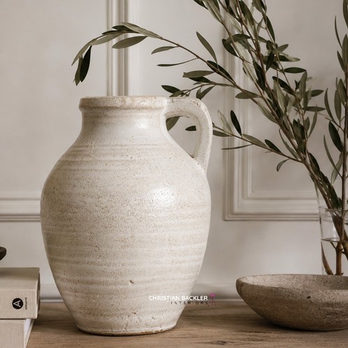 Small rustic ceramic jug vase - jug,