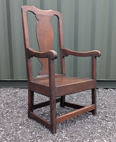 Georgian oak armchair - georgian,