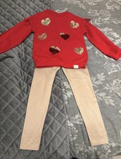 Girls Red And Gold sequin