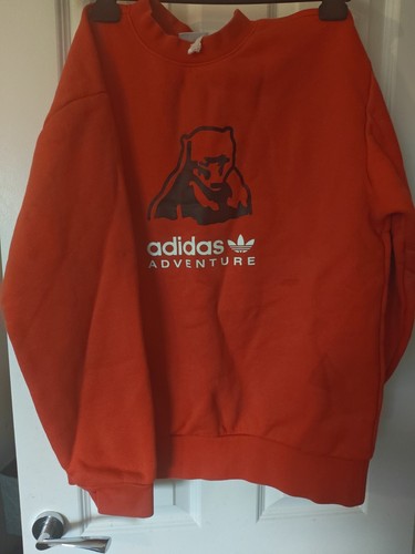 Adidas red vintage sweater - vintage,