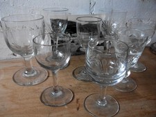 Drinking Glasses Job Lot. Variety of Shapes, Sizes, Ages, Styles and Techniques