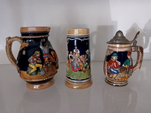 Vintage german beer steins - vintage,
