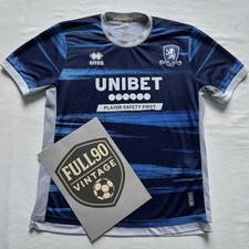 Middlesbrough 22/23 Away Shirt Erreà Medium Unibet Sponsor Navy Blue Retro