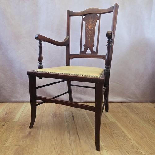 Antique mahogany inlaid - antique,