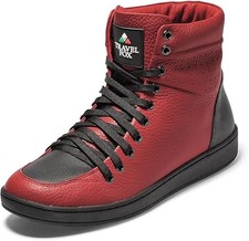 Travel Fox Men's 900's Series Red/Black Leather Casual Shoes 914621-04