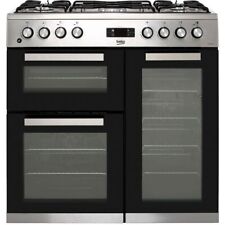 Beko KDVF90X 90cm Dual Fuel Range Cooker 5 Burners Stainless Steel A/A