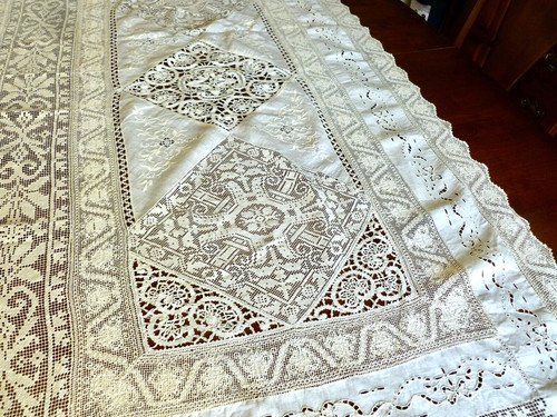 Antique italian mixed lace - antique,