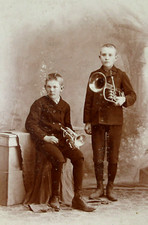 Antique Boys Brass Horn