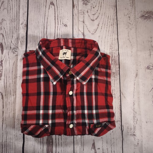 Lee red check western - check,