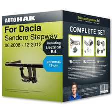 Towbar detachable for DACIA