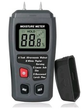Digital LCD Wood Damp Moisture Meter Detector Timber Logs Tester Sensor Tool UK