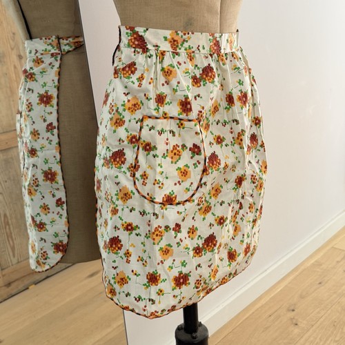 Vintage floral cotton half - floral,