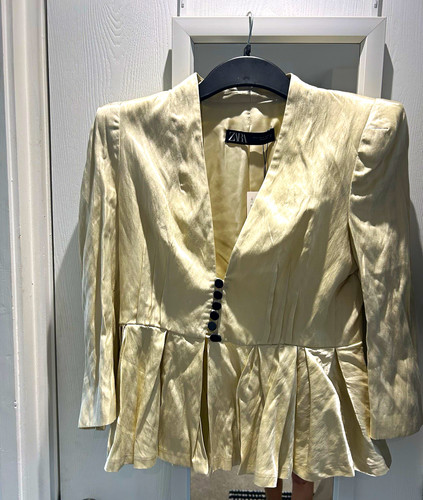 Zara women cream satin - cream,