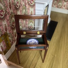 One Miniature 12th Scale Dolls House Blue And White Plate By Stokesay  Ware