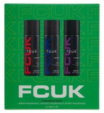 FCUK One Of Each Body Spray Trio Mens Gift Set New