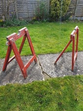 Wooden trestles X2 vintage
