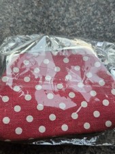 Brand New Red Polka Dot  Coin Purse Clasp Closure