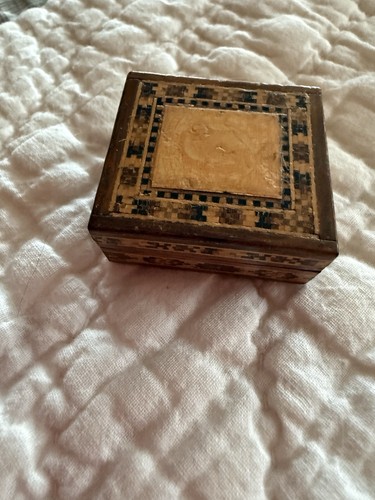 Rare antique tunbridgeware - rare,