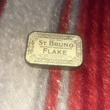 Ogden's St. Bruno Flake 2 oz Tobacco Tin Vintage 