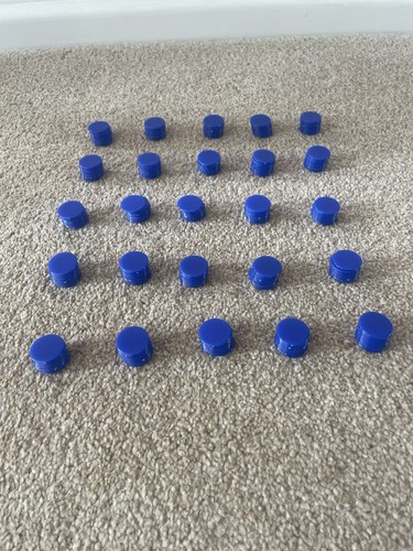 250 blue plastic counters - x,