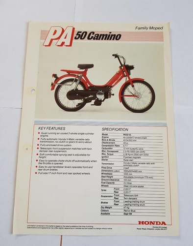 Honda pa50 camino - honda, motorcycle