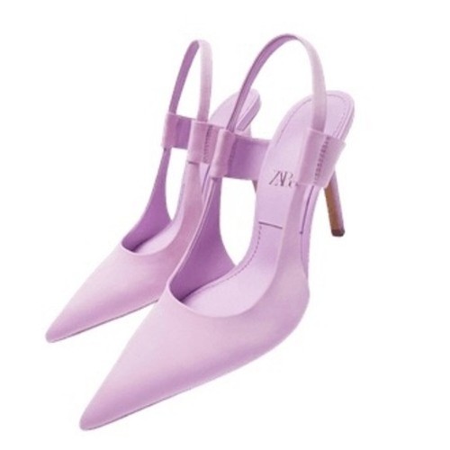 Zara lavender slingback heels - zara,