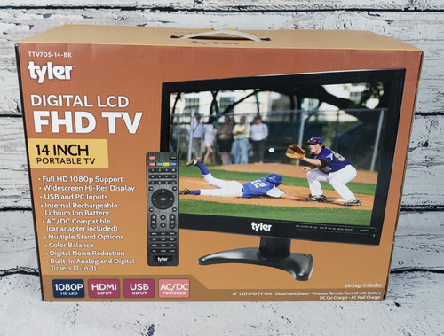 Tyler portable tv lcd - tyler, 14”
