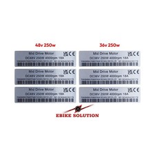 Ebike sticker decal 250w - 3x,