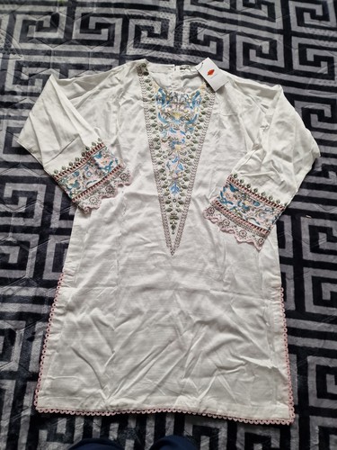 Khaadi embroidered kurta size - embroidered,