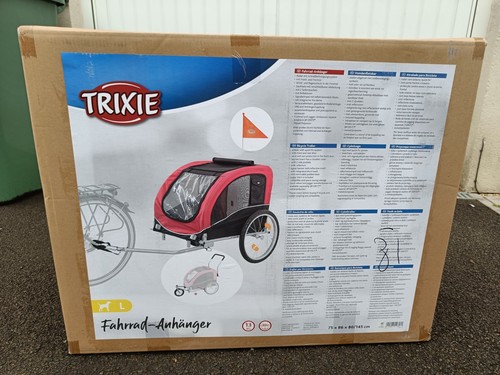 Trixie large dog bike - large, trailer