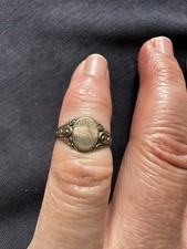 Art Deco Rolled Gold  Small Signet Ring -UK Size D