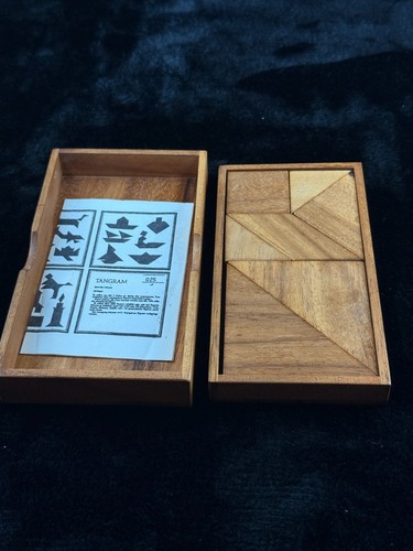 Wooden tangram puzzle brain - wooden,