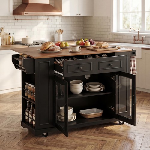 Mobile kitchen island with - mobile,