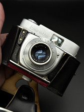 Working Beirette Modell II Vintage 35mm Film Camera E.Ludwig F/2.9/45 & Case