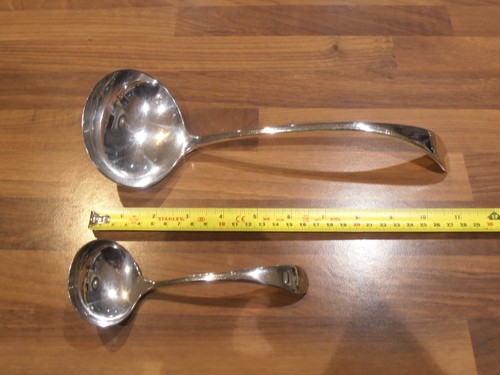 Antique silver plated ladle - silver,