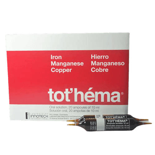Tot hema iron ampoules 10ml - iron,
