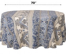 HOME & GARDEN BASIC 100% Cotton Tablecloth 70 Inch Round medium
