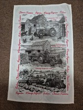 Classic Tractors tea towel