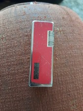 Ronson Red & Gold Flip Top Lighter. Refurbish Or Spares.