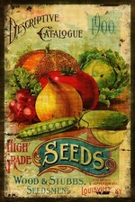 Old Seeds Advert Aged Look