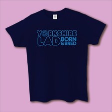 Men's Yorkshire Slogan T-shirt - 'Yorkshire Lad- B & B' 