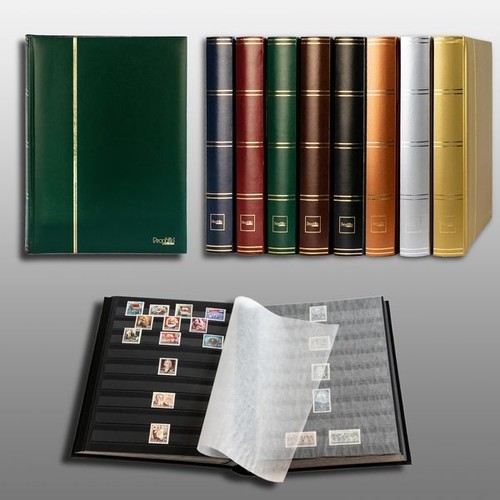 Black pages stamp album - black,