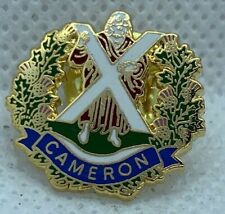Cameron Highlanders - NEW British Army Military Cap/Tie/Lapel Pin Badge #133