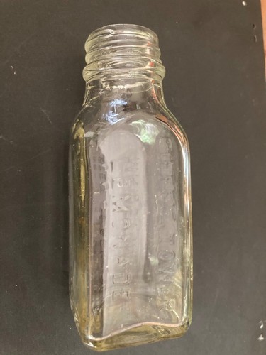Vintage glass bottle - glass,