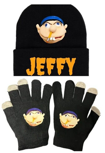 Jeffy puppet cartoon knitted - puppet,